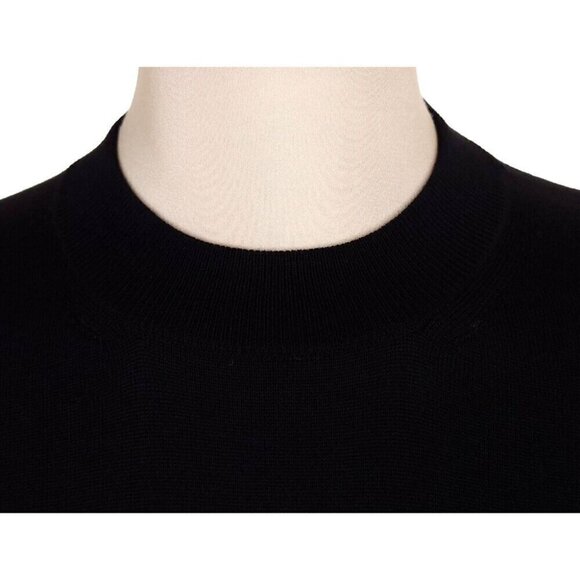 Vetements Logo Crewneck Knit Size M Mens Black Long Sleeve Sweater NWT - Picture 3 of 13